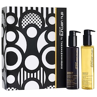 shu uemura - Coffret-cadeau duo des Fêtes – sérum de nuit et huile pour les cheveux Essence Absolue