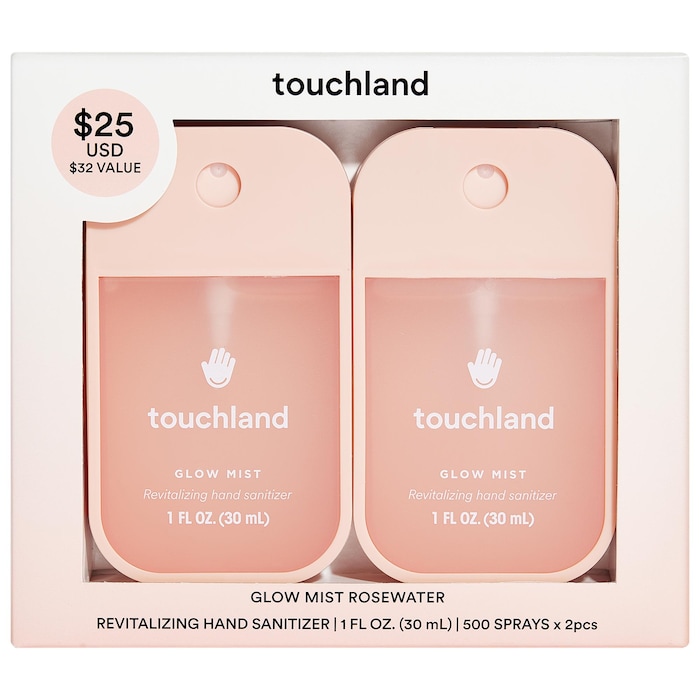 Glow Mist Revitalizing Hand Sanitizer Duo Set Touchland Sephora 1627