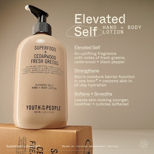 In summary, the Superfood Omega Hand + Body Lotion with Kale + Green Tea is a skincare product that harnesses the power of natural ingredients to nourish and revitalize the skin. With the combined benefits of kale, green tea, and omega fatty acids, it moisturizes, protects, and promotes a healthy, youthful complexion. Description by ChatGPT.