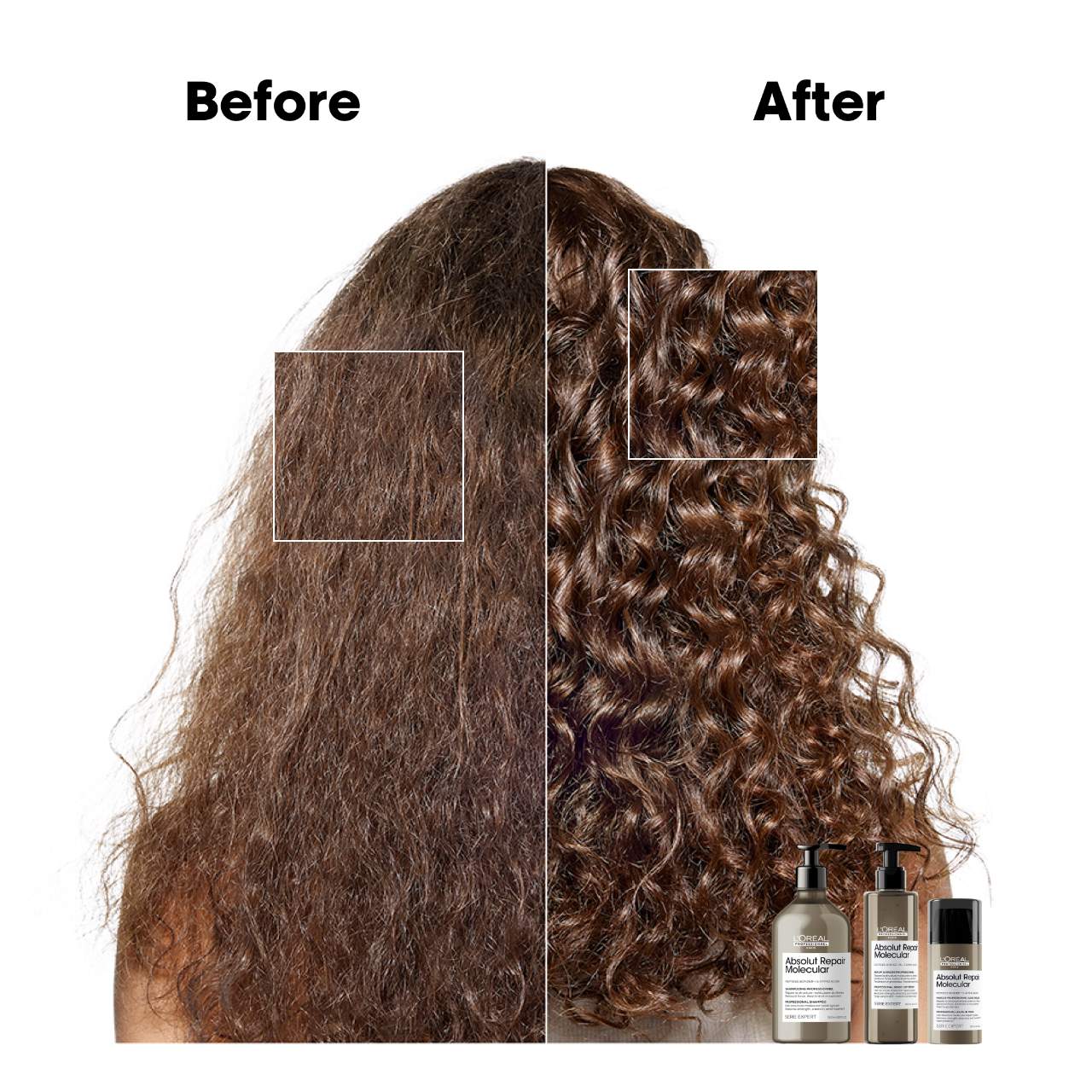 Absolut Repair Molecular Leave-In Cream for Damaged Hair