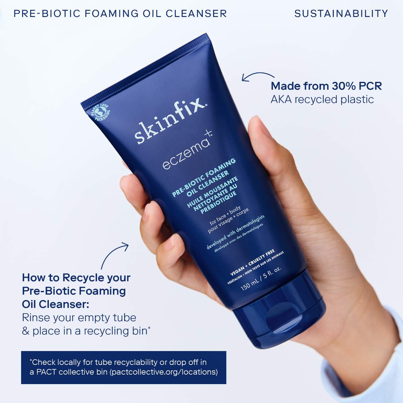 Eczema+ Pre-Biotic Foaming Oil Cleanser