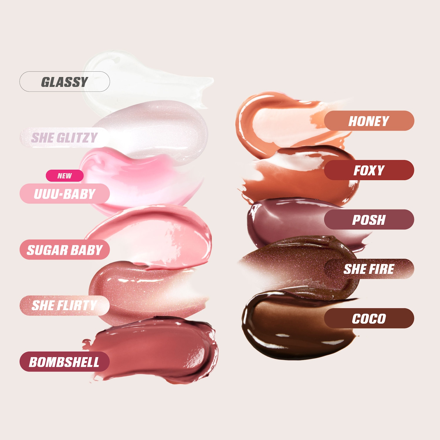 Faux Filler Shiny Non-Sticky Lip Gloss