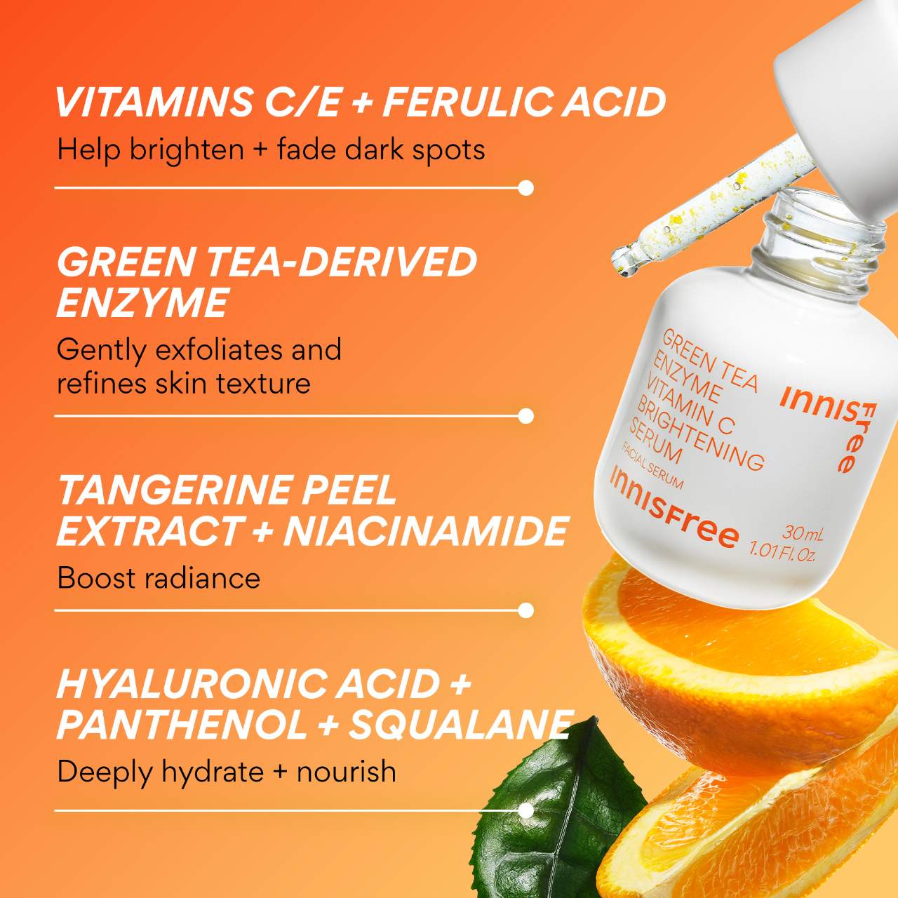 Green Tea Enzyme Vitamin C Brightening Serum