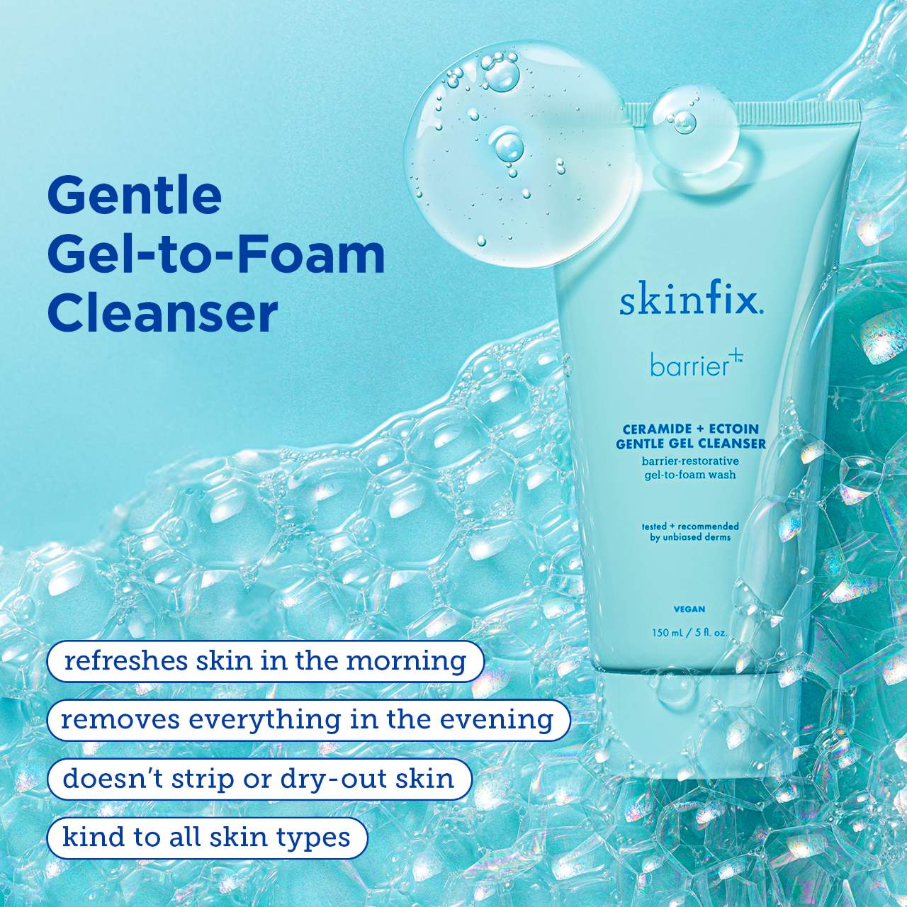 barrier+ Ceramide + Ectoin Hydrating Gentle Gel Cleanser