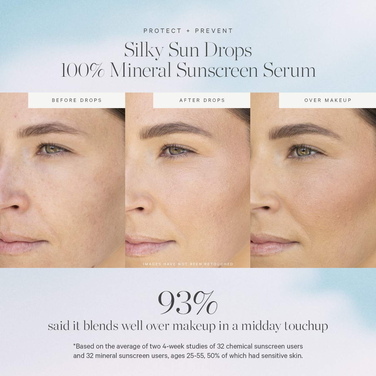 Silky Sun Drops Organic Sunscreen Serum with SPF 30 for Skin Barrier Repair