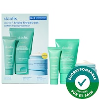 Skinfix - Ensemble Acne+ triple menace avec acide salicylique (BHA) + niacinamide