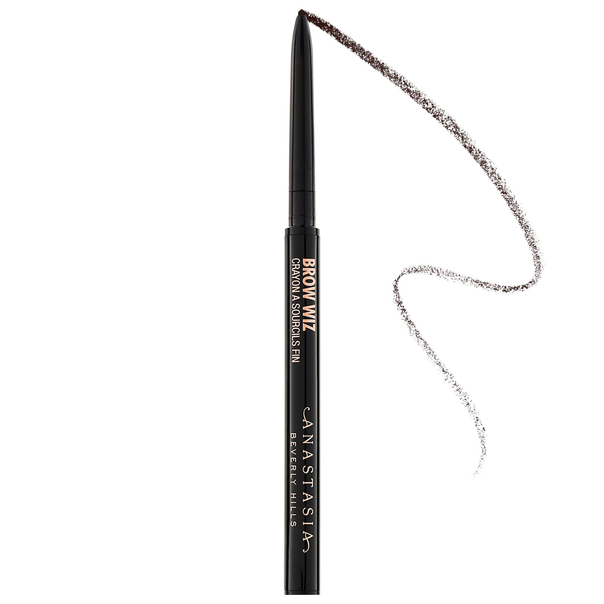 Shop Anastasia Beverly Hills Mini Brow Wiz Ultra-slim Precision Brow Pencil Dark Brown 0.001 Oz. / 0.04 G