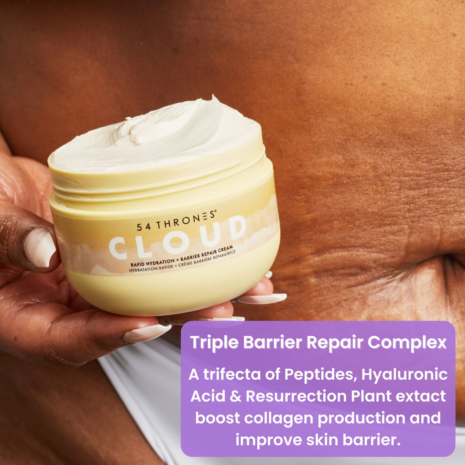 Barrier Repair Cloud Body Cream with Peptides + Hyaluronic Acid