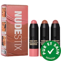 NUDESTIX - Minitrousse de trois articles fard à joues et produit bronzant Sunkissed