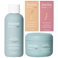 Function of Beauty PRO - Ensemble-avantage shampooing et masque pour cheveux ondulés avec concentrés anti-frisottis et brillance.