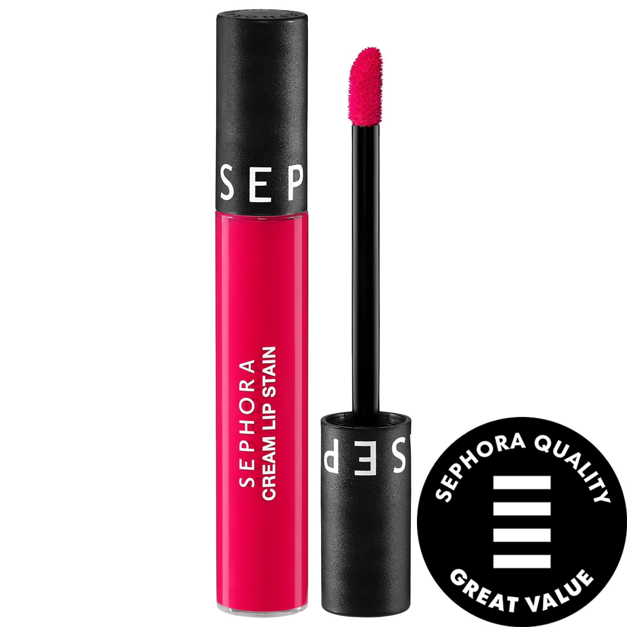 Thumbnail of SEPHORA COLLECTION Cream Lip Stain 10HR Liquid Lipstick 126 Hot Hot Pink