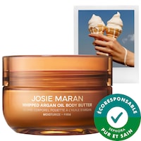 Josie Maran - Beurre corporel raffermissant rechargeable avec huile d’argan fouettée Vanilla Vibezzz