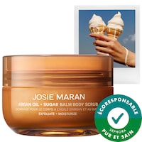 Josie Maran - Baume exfoliant rechargeable à l’huile d’argan et au sucre Vanilla Vibezzz