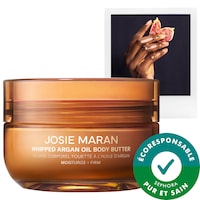 Josie Maran - Beurre corporel raffermissant rechargeable avec huile d’argan fouettée Bohemian Fig