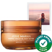 Josie Maran - Vanilla Bean - Whipped Argan Oil Refillable Firming Body Butter Jar