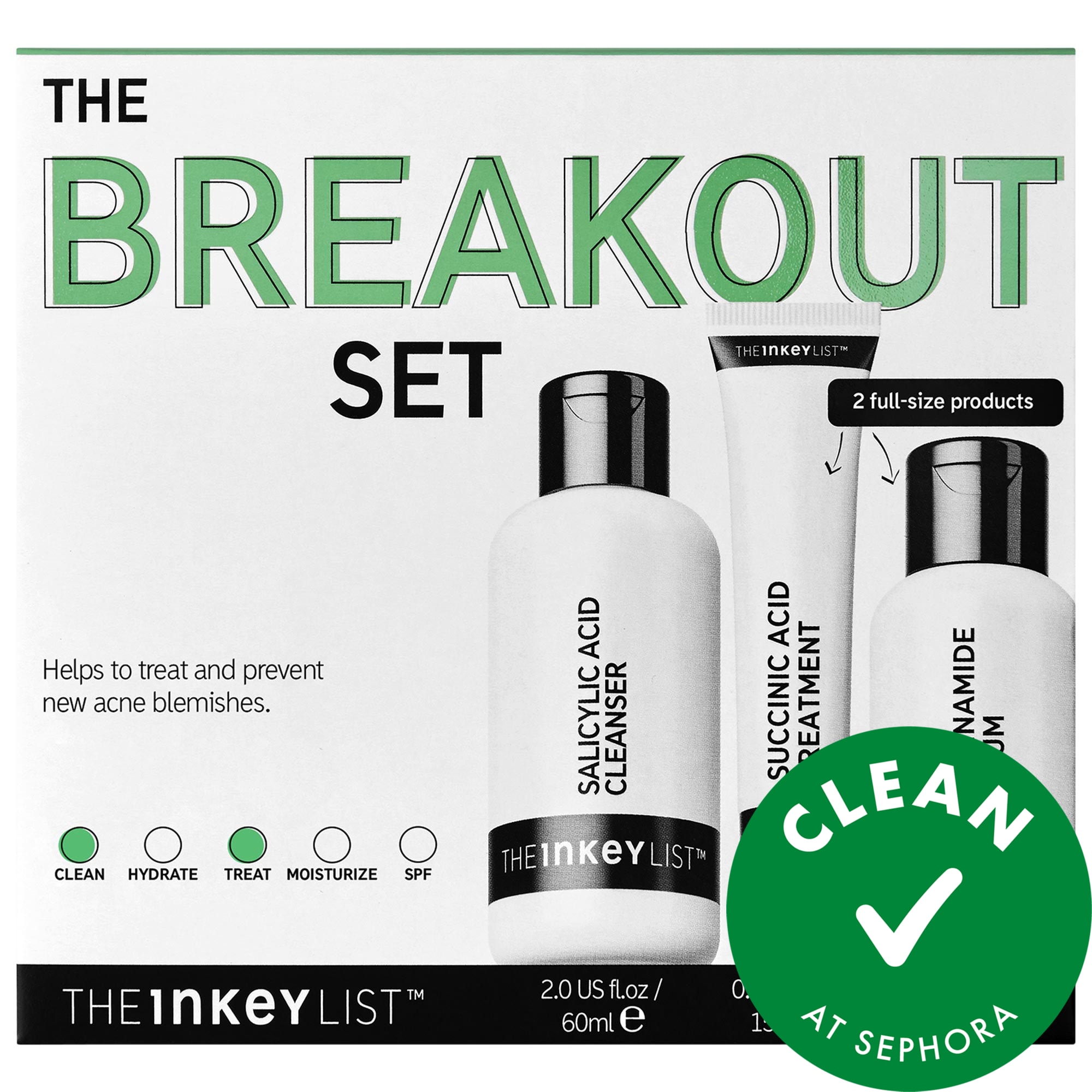 The Inkey List The Breakout Set 1 Set In White