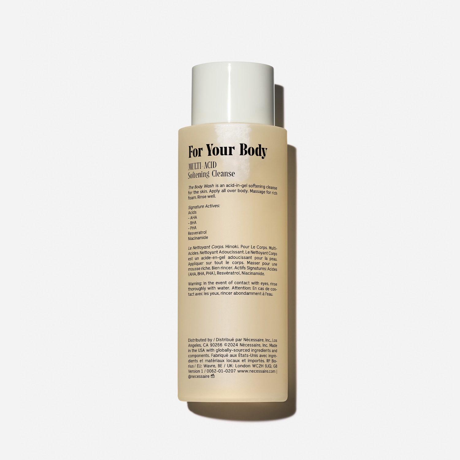 The Body Wash Hinoki - Treatment Softening Cleanse with AHA/BHA/PHA + Resveratrol