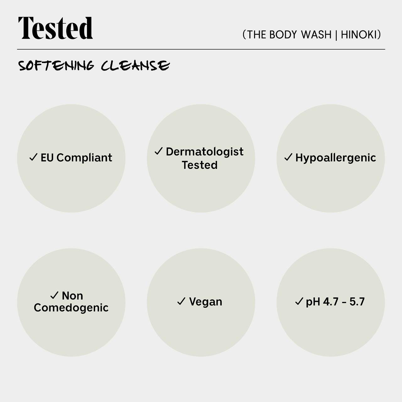 The Body Wash Hinoki - Treatment Softening Cleanse with AHA/BHA/PHA + Resveratrol