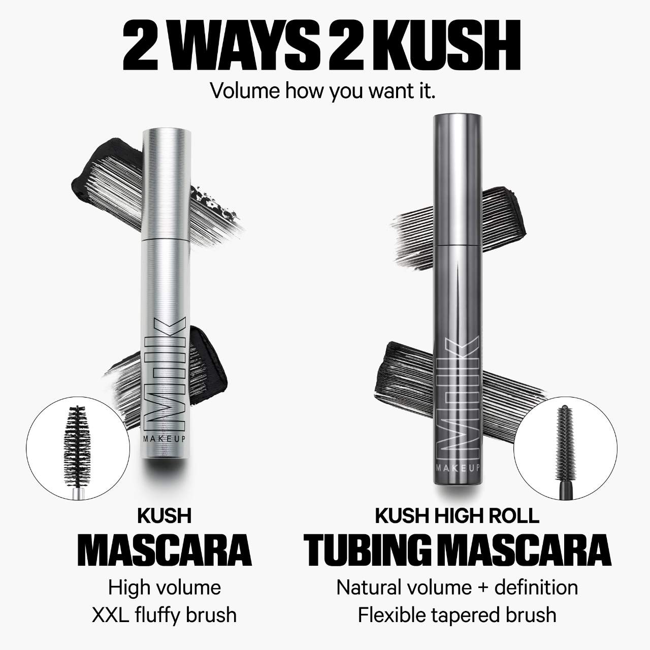 KUSH High Roll Defining & Volumizing Tubing Mascara