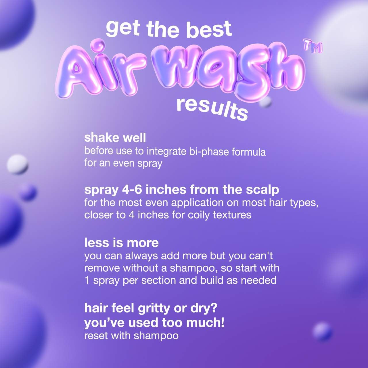 Mini AirWash™ Dry Shampoo