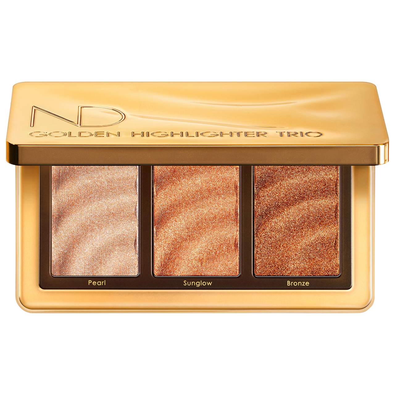 Natasha Denona Golden Highlighter Trio Multi-use Hybrid Glow Palette In White