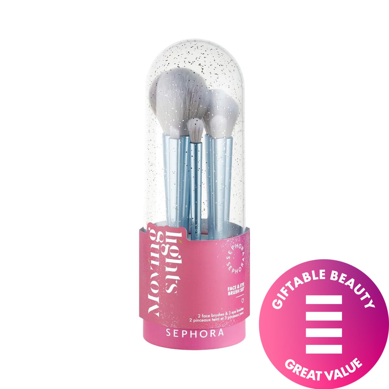 5 PC Face & Eye Brush Set