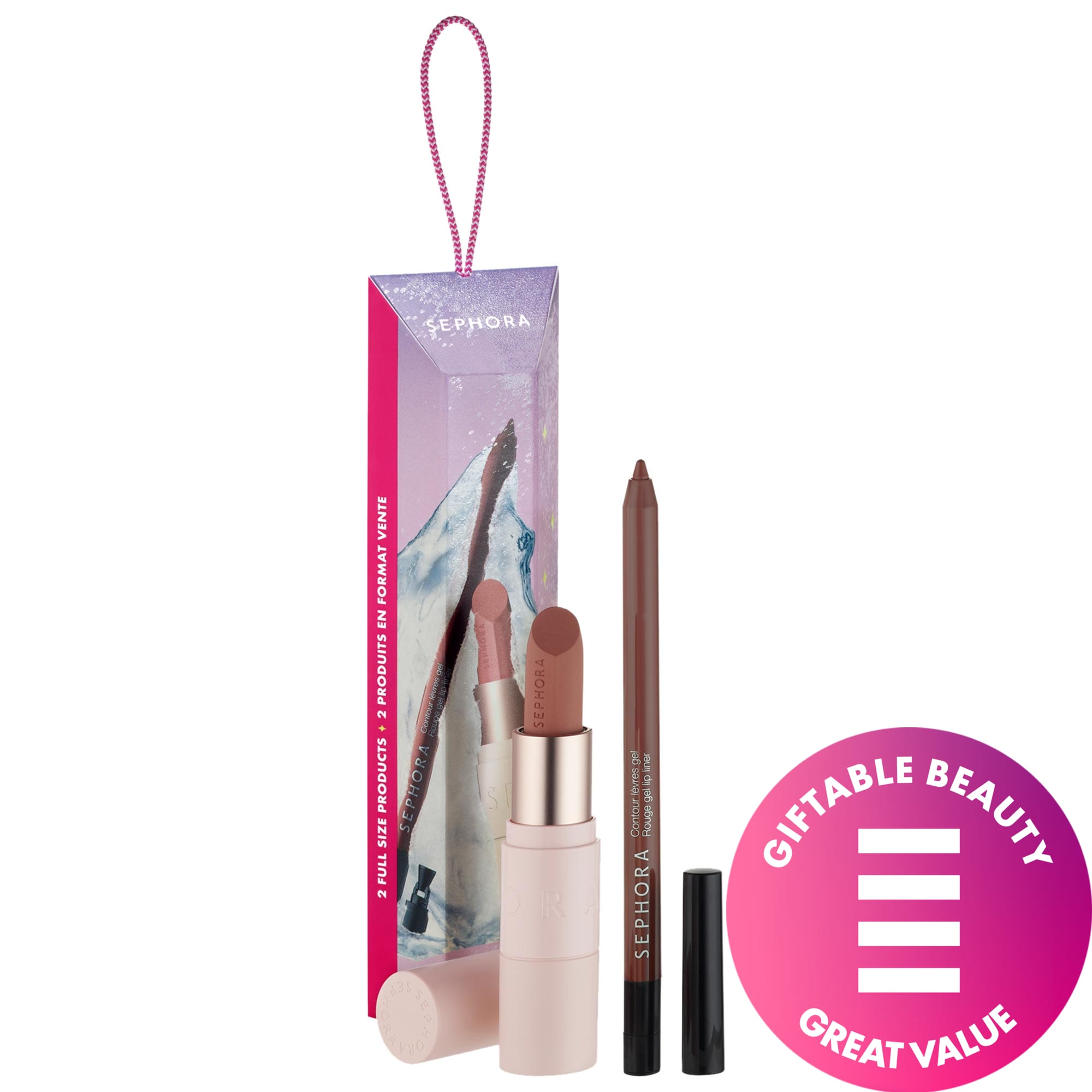 SEPHORA COLLECTION Best Lip Combo Set: Lipstick and Liner Nude Set /