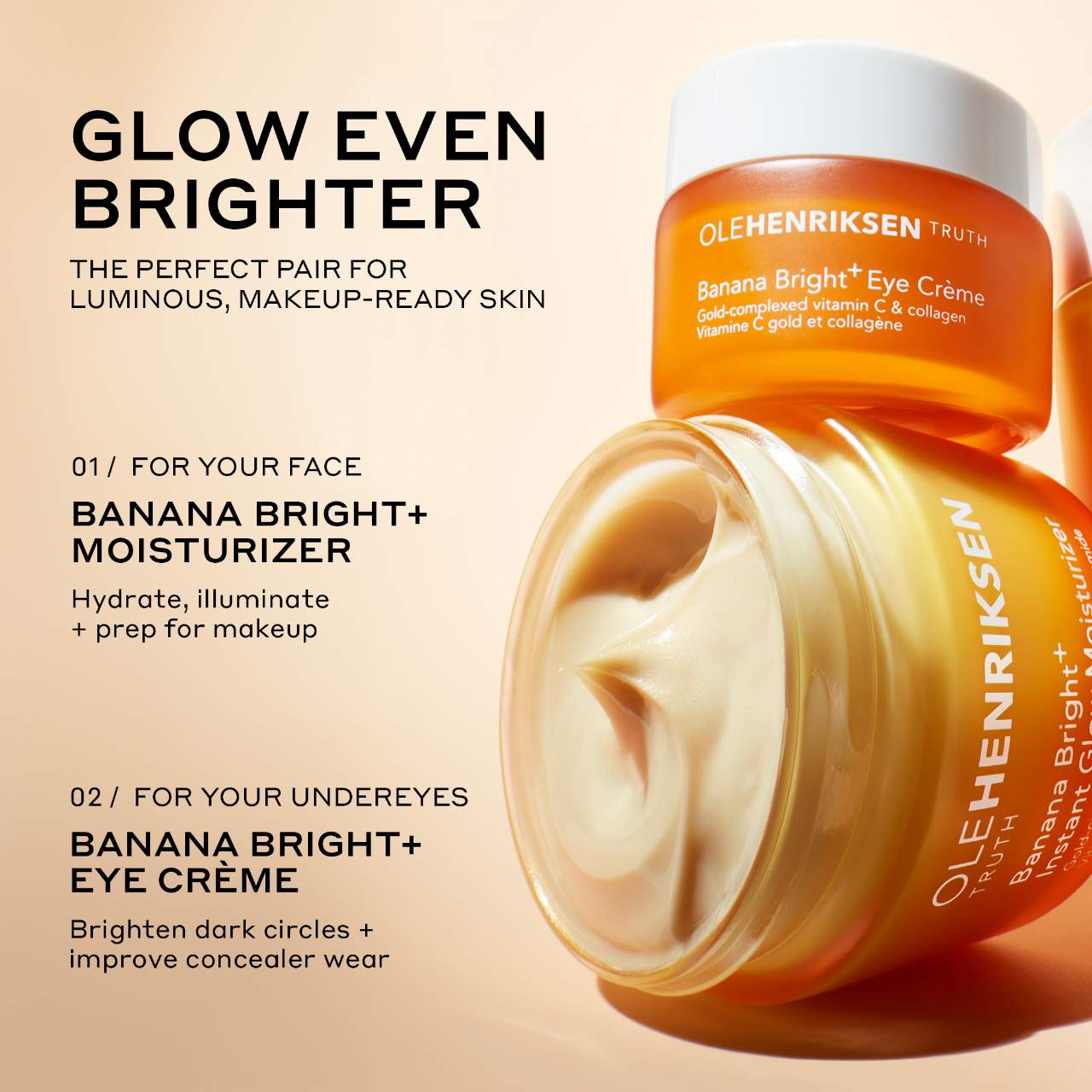 Banana Bright+ Instant Glow Moisturizer with Niacinamides and Vitamin C 