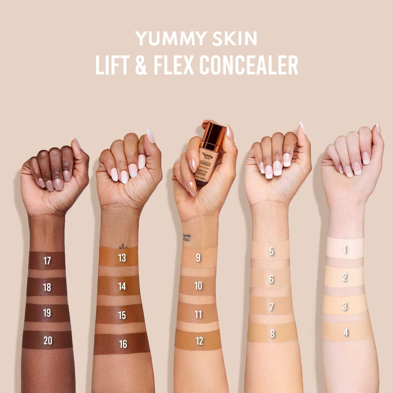 Yummy Skin Lift & Flex Hydrating Concealer With Hyaluronic Acid Caffeine