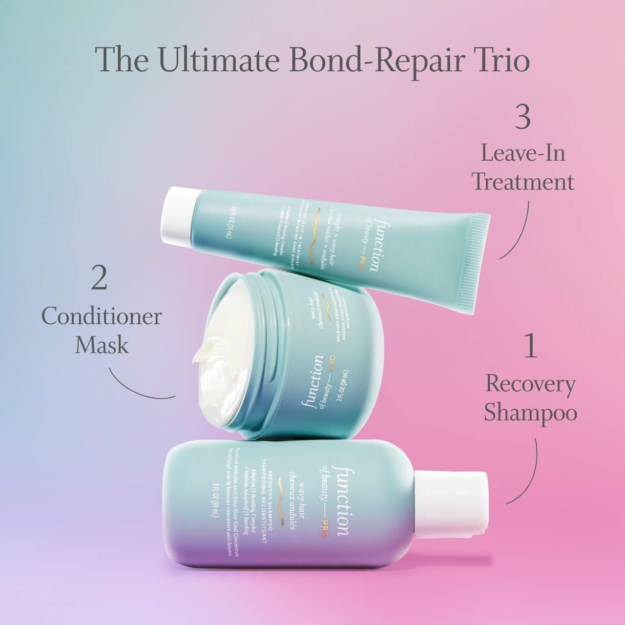 Mini On the Go Bond Repair Set for Wavy Hair