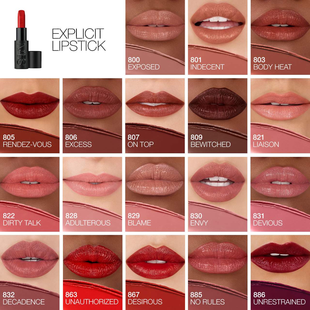 Explicit Refillable Satin Lipstick