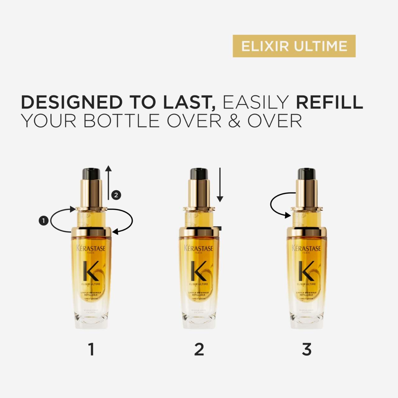 Elixir Ultime Refillable Hydrating Hair Oil