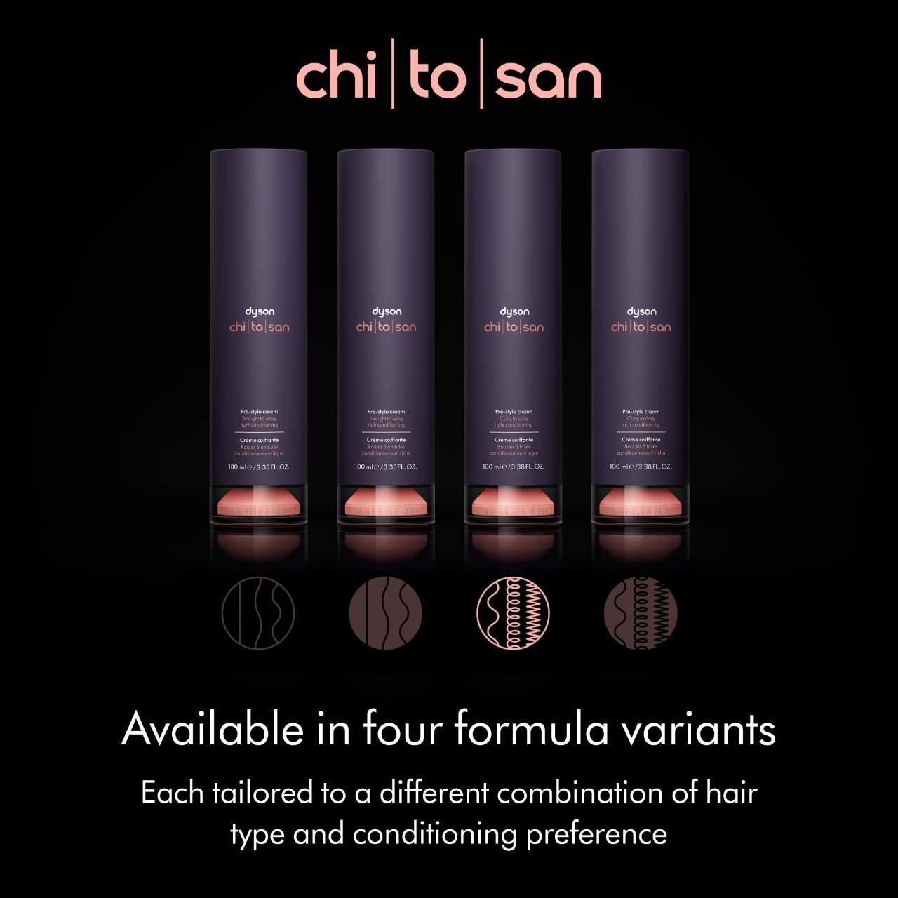 Chitosan Pre-Styling Hair Cream for Flexible Hold