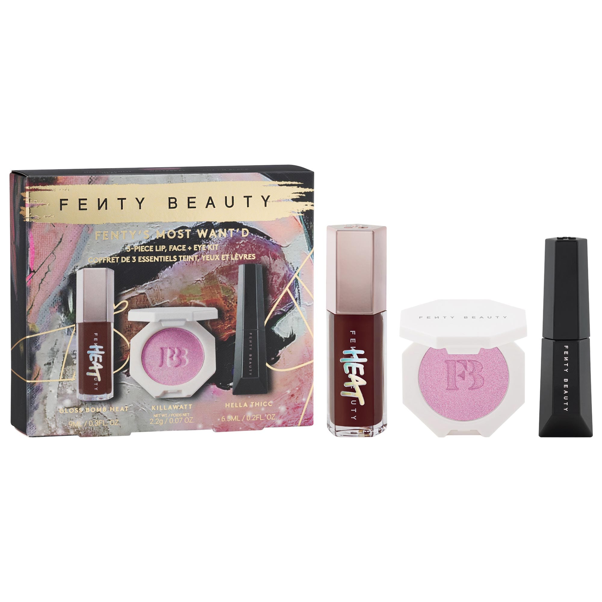 Fenty s Most Want d 3 Piece Lip Face Eye Kit Fenty Beauty by Rihanna Sephora