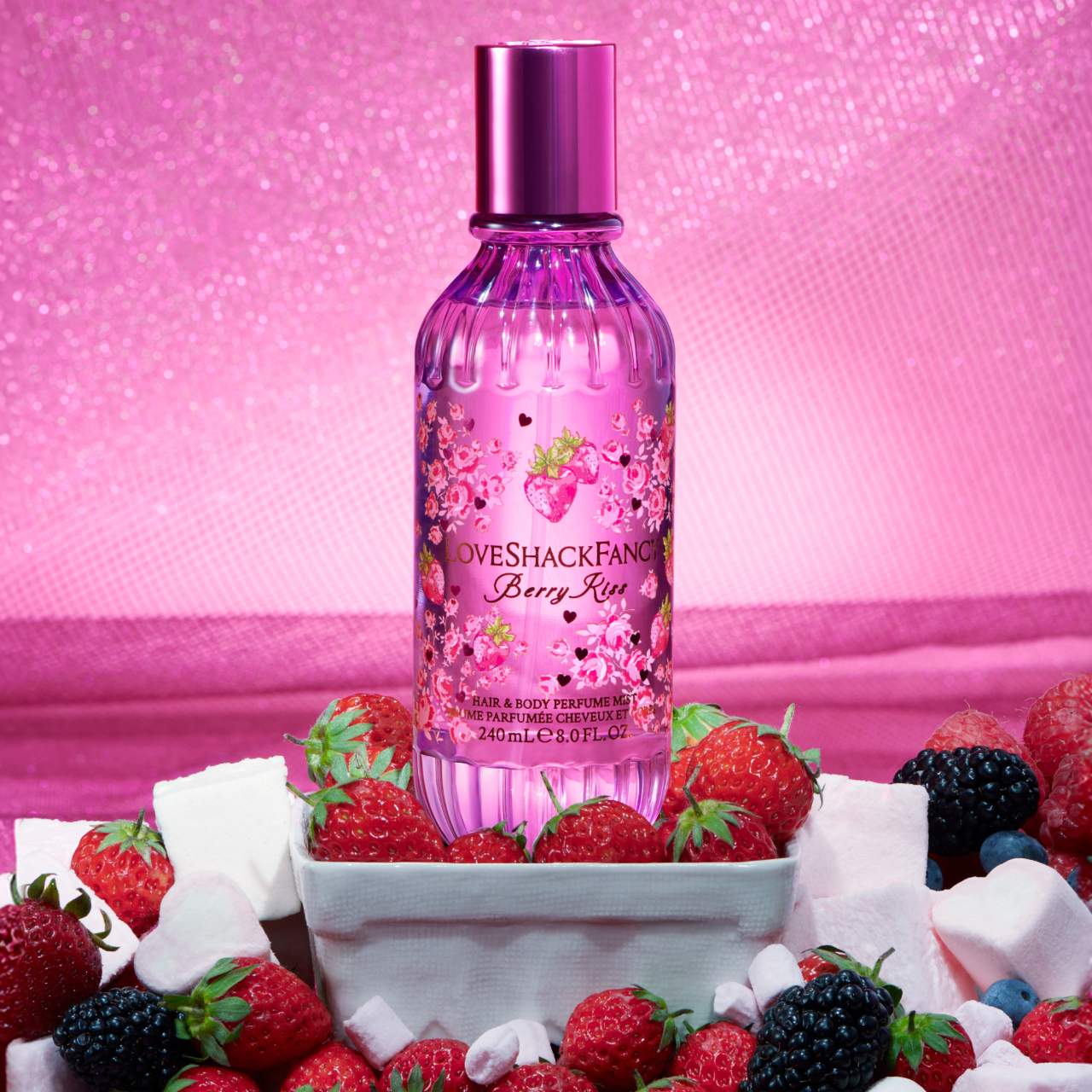 Berry Kiss Hair & Body Perfume Mist with Marshmallow