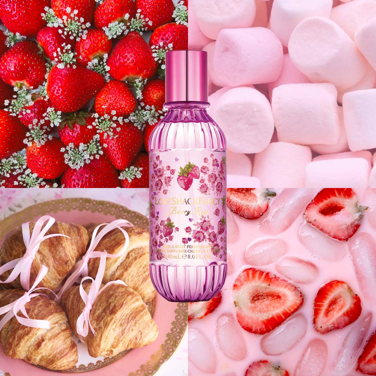 Berry Kiss Hair & Body Perfume Mist with Marshmallow