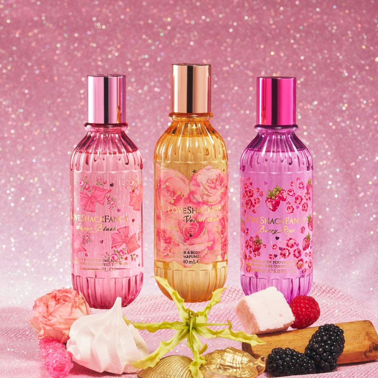 Berry Kiss Hair & Body Perfume Mist with Marshmallow