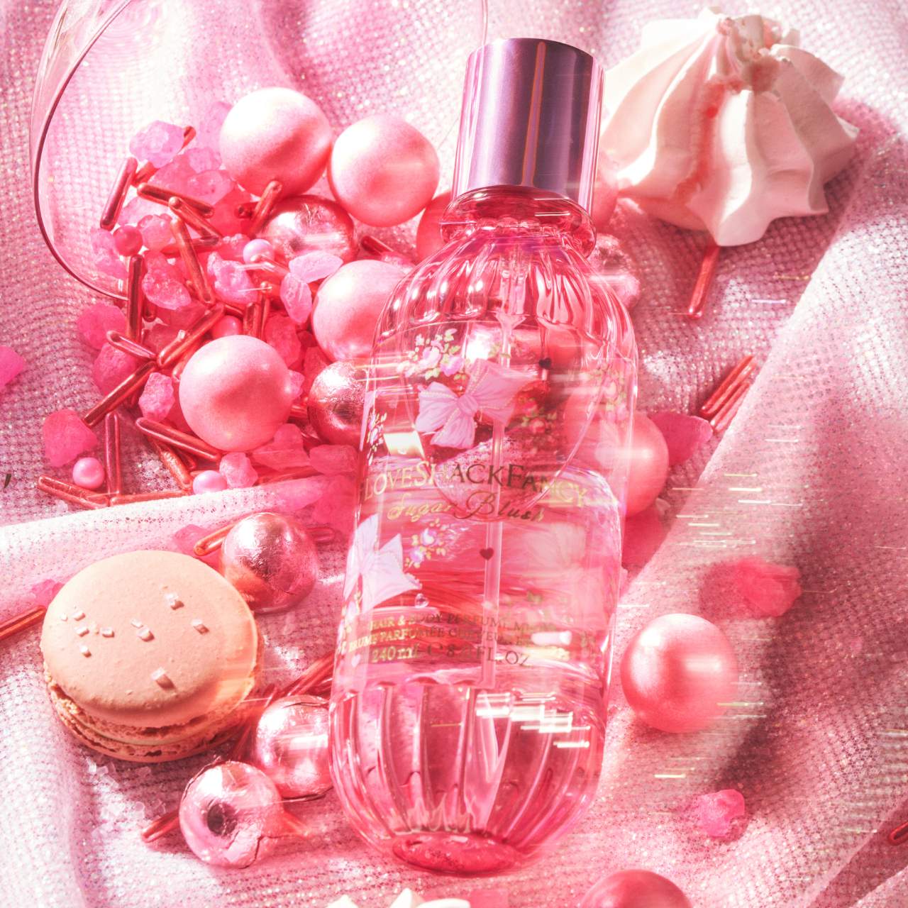 Sugar Blush Hair & Body Perfume Mist with Vanilla & Passion Fruit