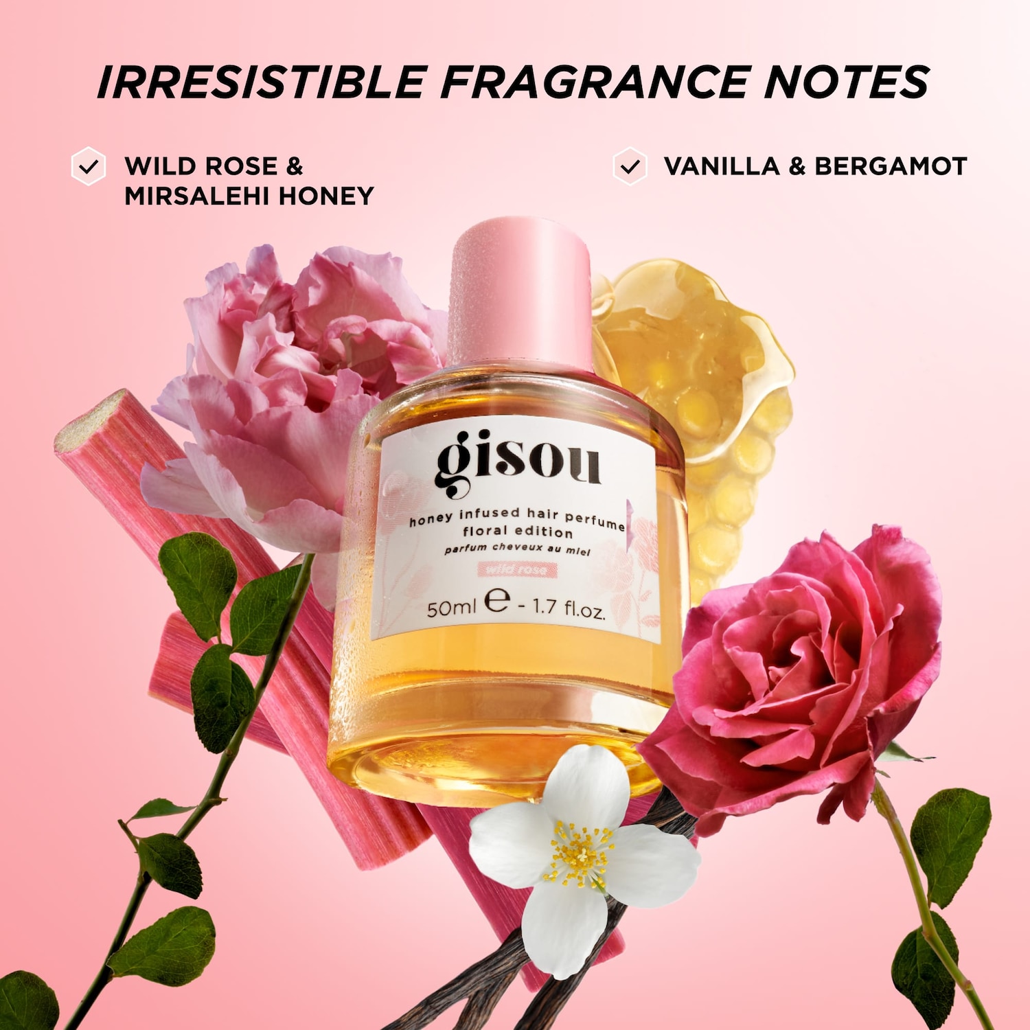 Wild Rose Honey Infused Hair Perfume