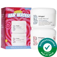 Briogeo - Ensemble-avantage de shampooing exfoliant pour cuir chevelu et masque revitalisant en profondeur Ultimate Hair Heroes