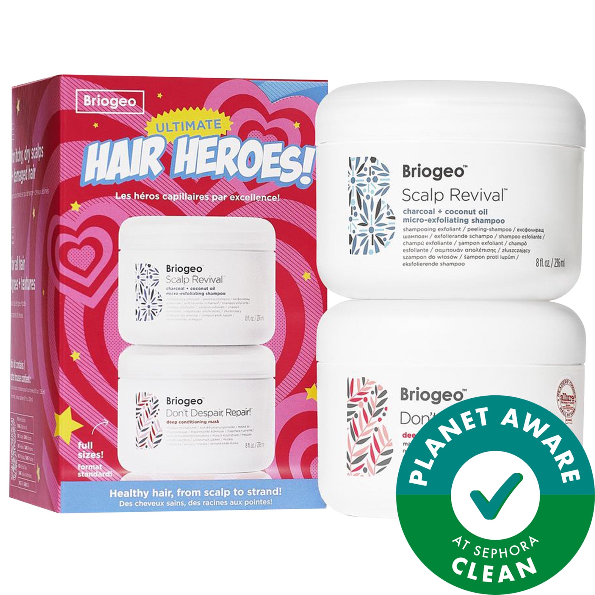 Ultimate Hair Heroes Scalp Scrub Shampoo and Deep Conditioning Mask Value Set