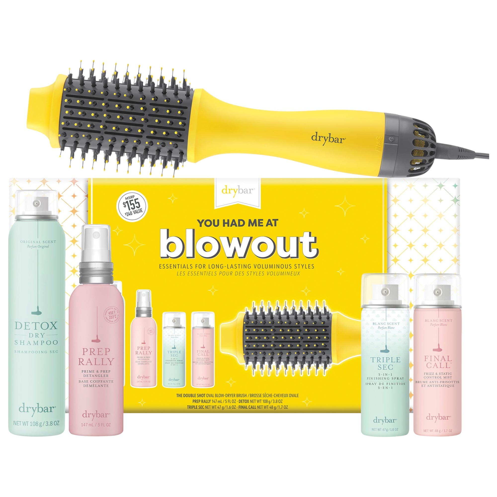 Double Shot Blow Dry Brush Hair Set