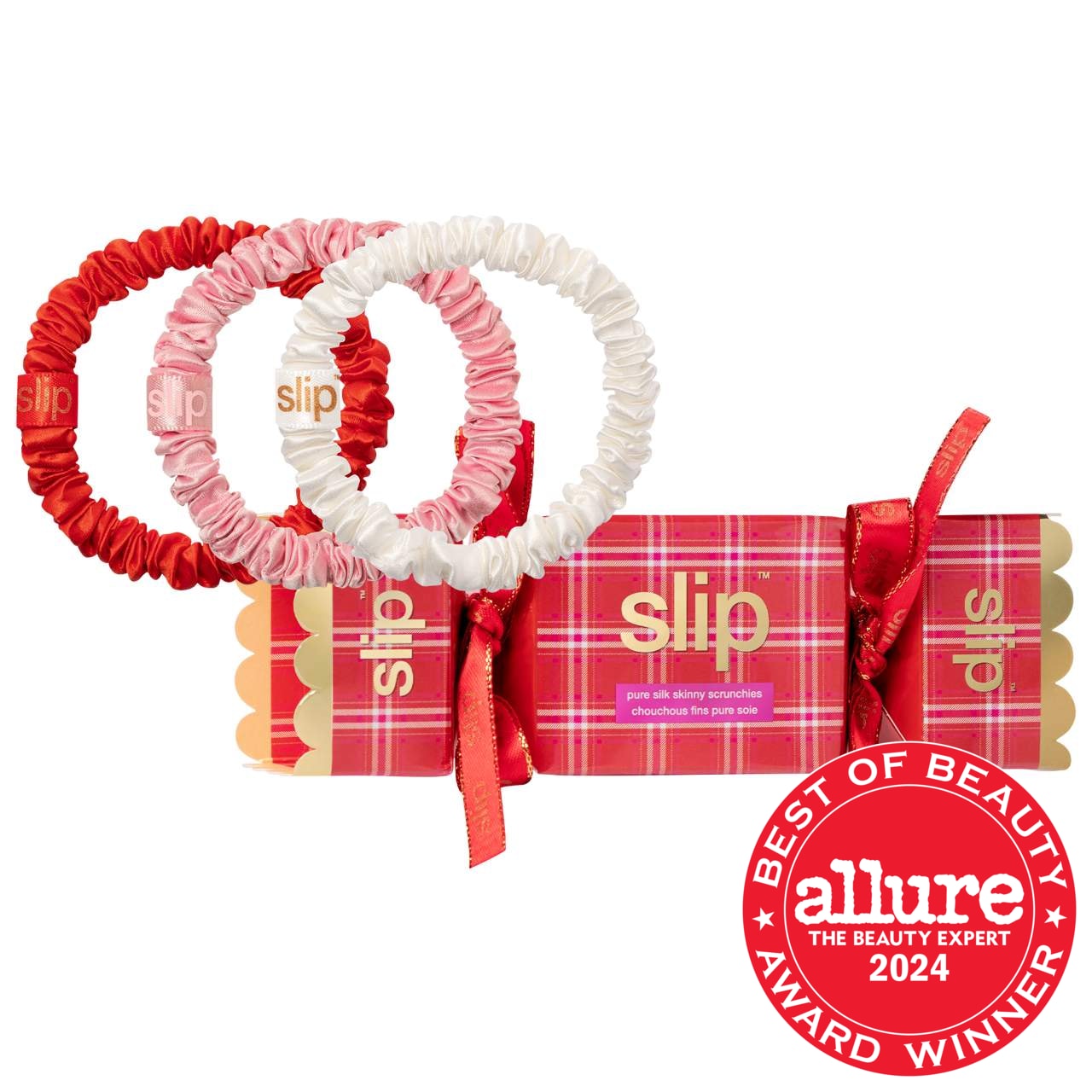 Slipsilk™ Skinny Scrunchies Holiday 3 pack