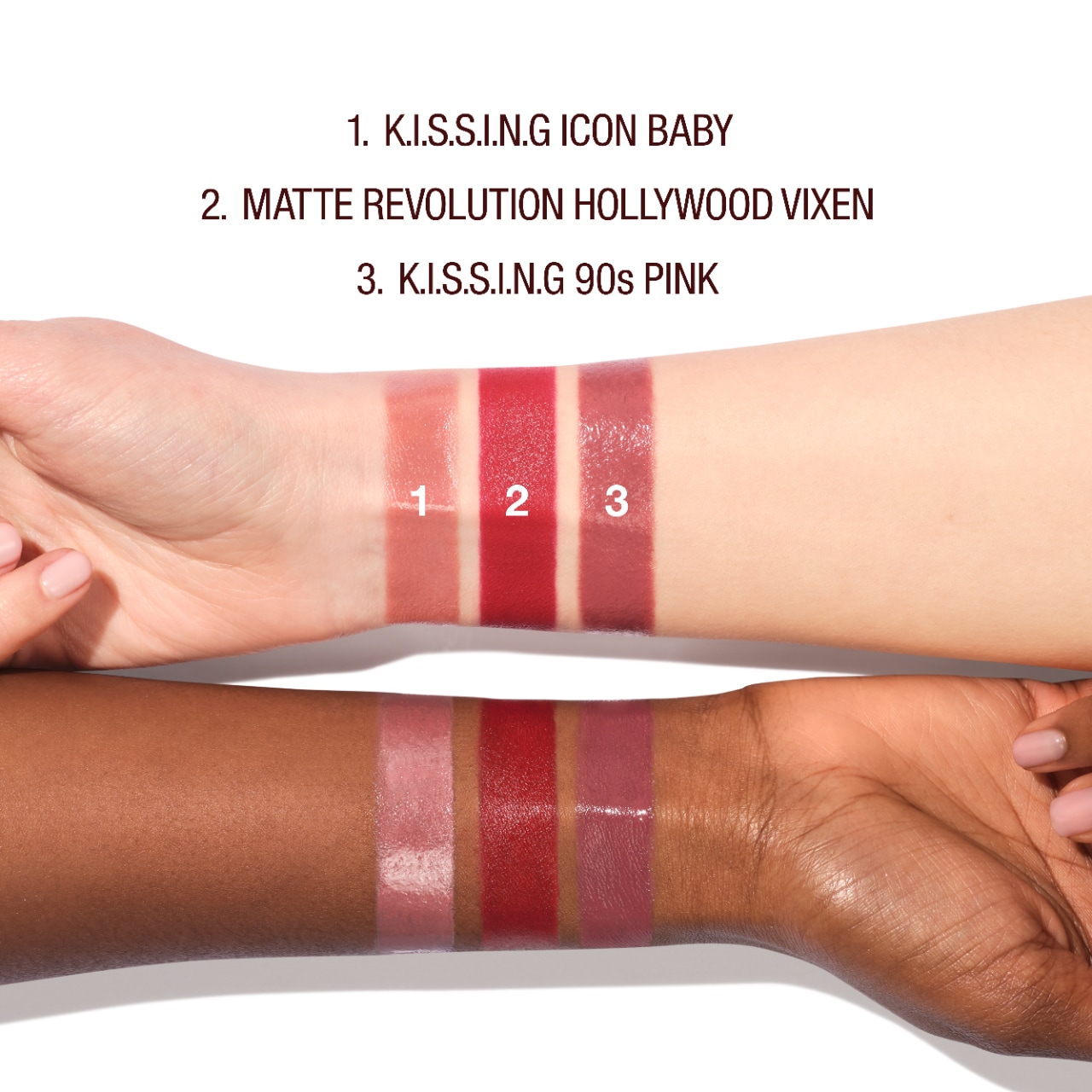 Mini Iconic Hollywood Lipstick Trio Set