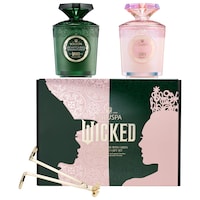 VOLUSPA - Ensemble duo de bougies « WICKED Pink Goes Good with Green Candle »