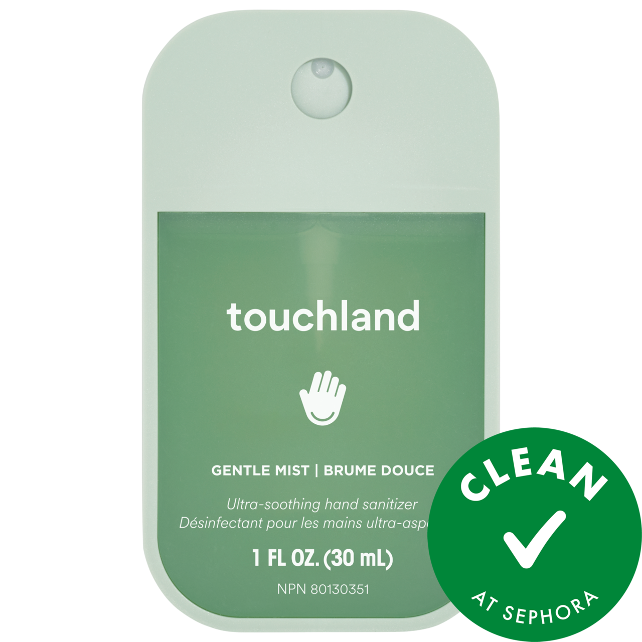 Touchland Gentle Mist Ultra-Soothing Hand Sanitizer Lily of the Valley 1 oz / 30 mL