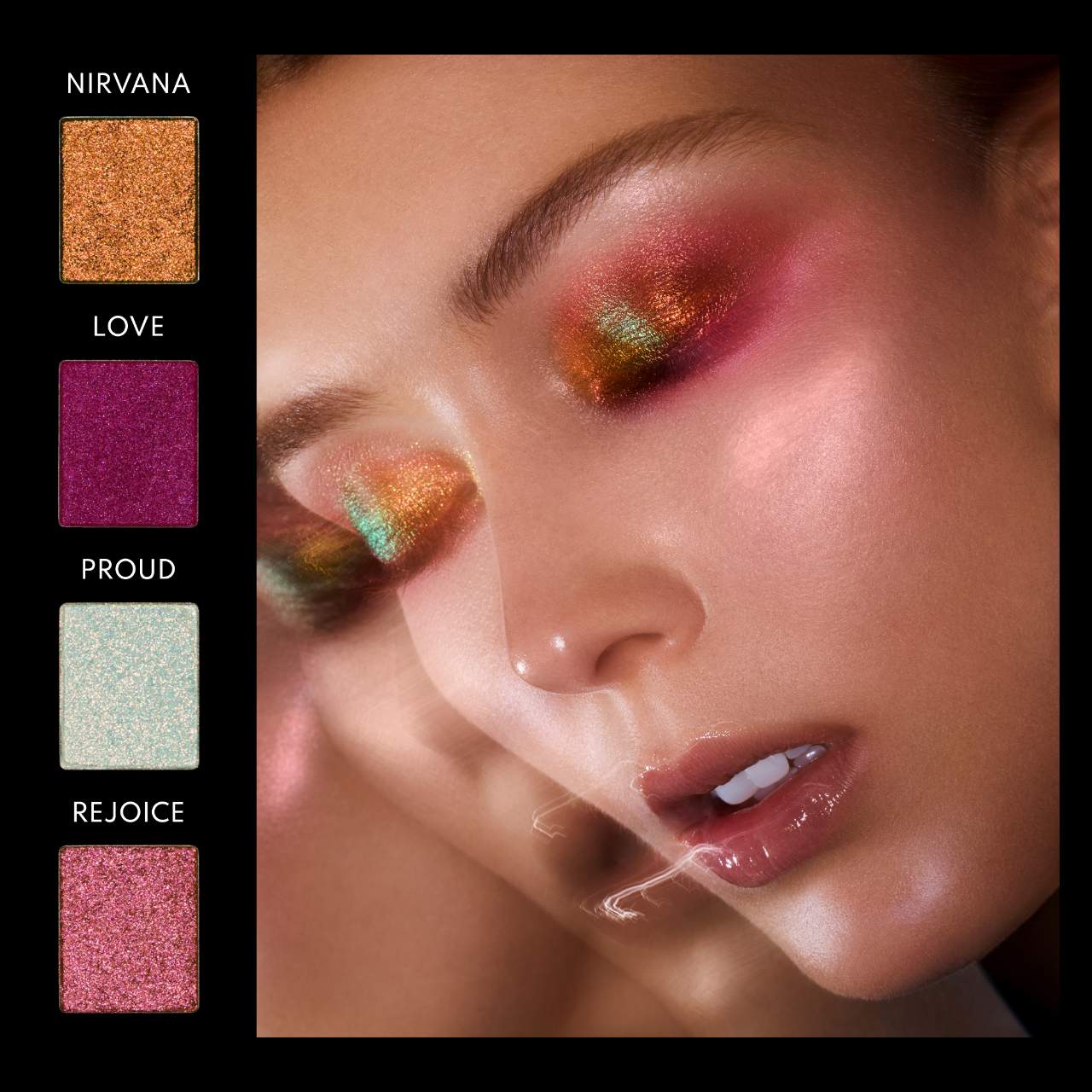 LIGHTWORK VI The Freedom Palette: Magnetic, Customizable, Stackable Palette with Illuminating Pigments for Eyes, Face & Lips 