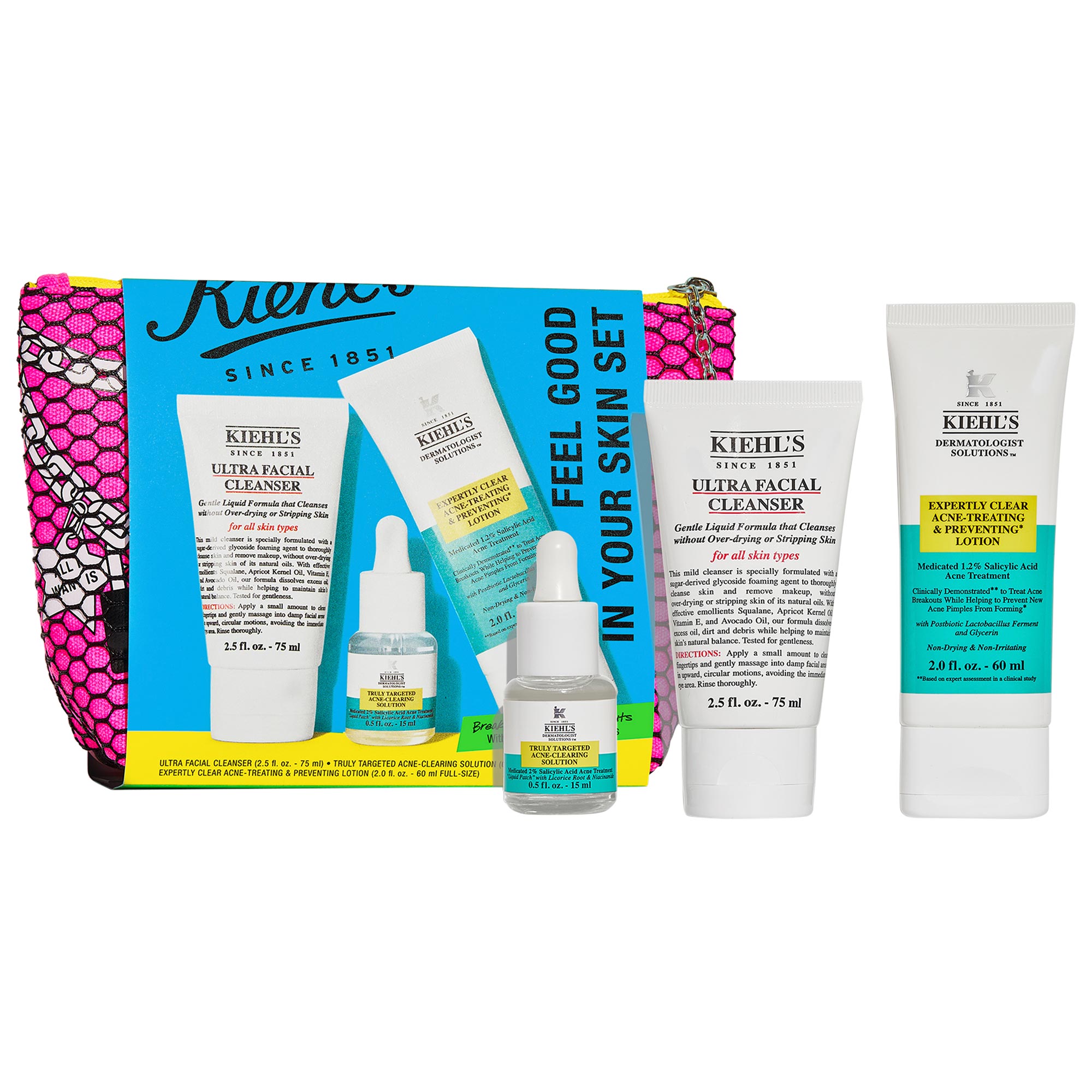 Kiehl's Since 1851 Feel Good In Your Skin Set In White