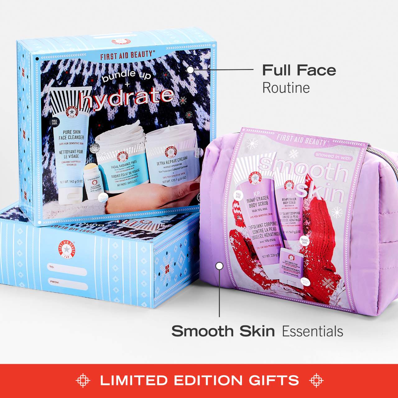 Bundle Up + Hydrate Holiday Gift Set - Full Face Skincare Routine