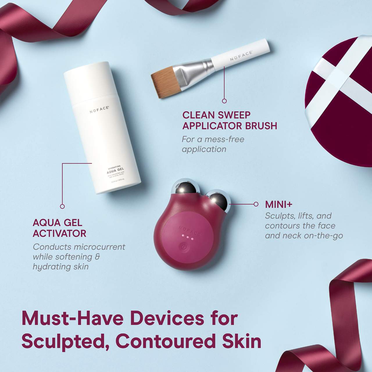 MINI+ Smart Petite Facial Toning Device in Limited Edition Velvet Rose